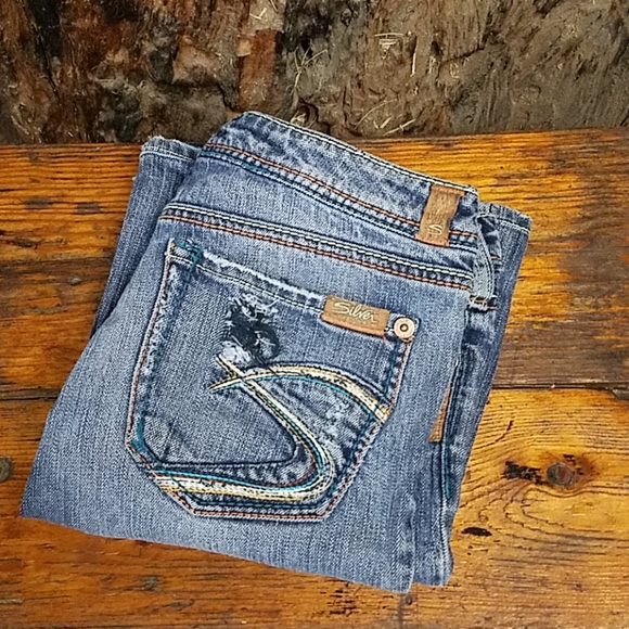 Silver "mirage" bootcut jeans 27/33 - Picture 2 of 6